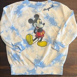GAP Kids Blue and White Disney Mickey Mouse Sweatshirt